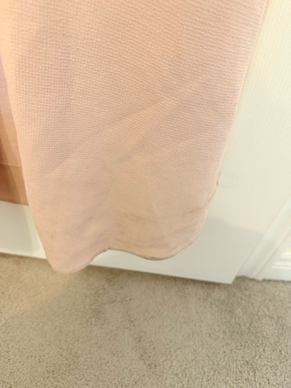 BCBGMaxAzria Blush Lace-Trim Peplum Maxi Dress - Picture 6 of 7